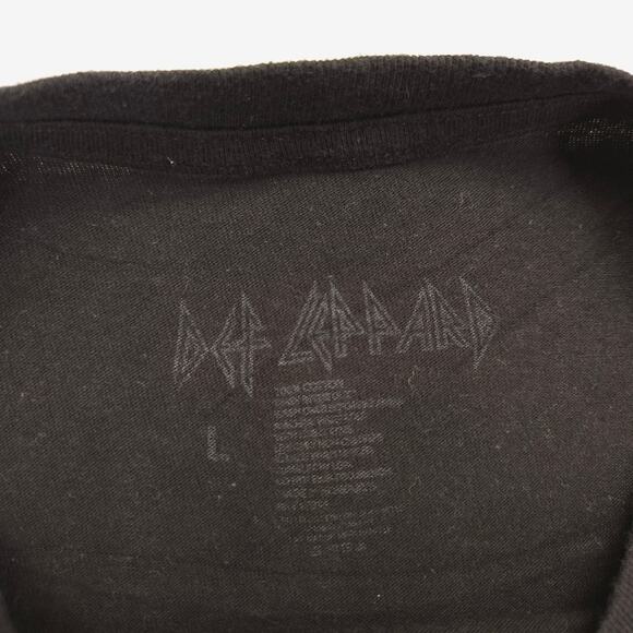 Def Leppard Band Graphic Crew Neck T Shirt Adult Mens Size Large L Black - Picture 3 of 9